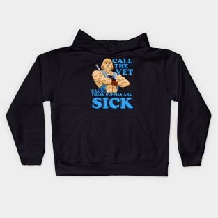 He Man These Puppies Are Sick Kids Hoodie